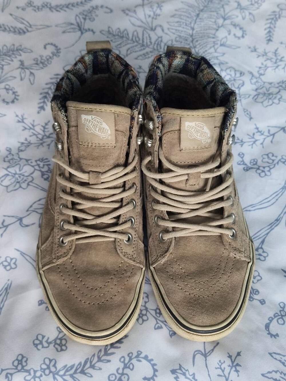 Vans with Scotchgard Weatherproof Protection Beige Suede Sneakers